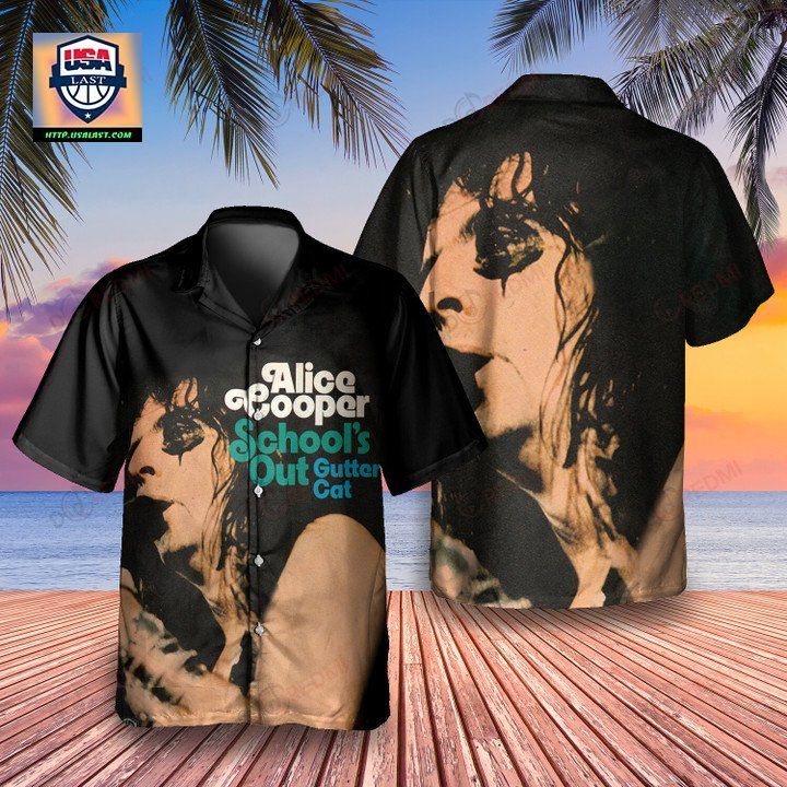 Unique Alice Cooper Gutter Cat Vs The Jets Album Hawaiian Shirt