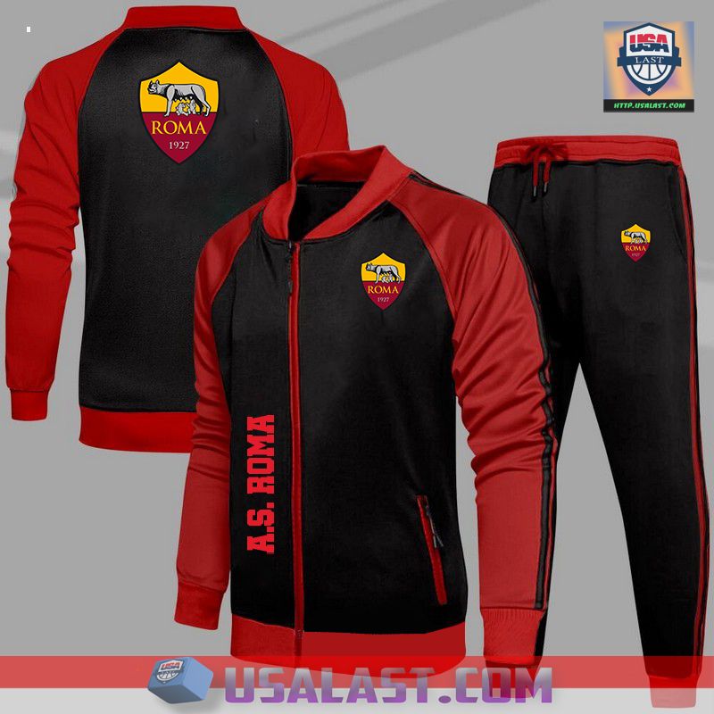 Best Gift 2022 AS Roma Sport Tracksuits 2 Piece Set