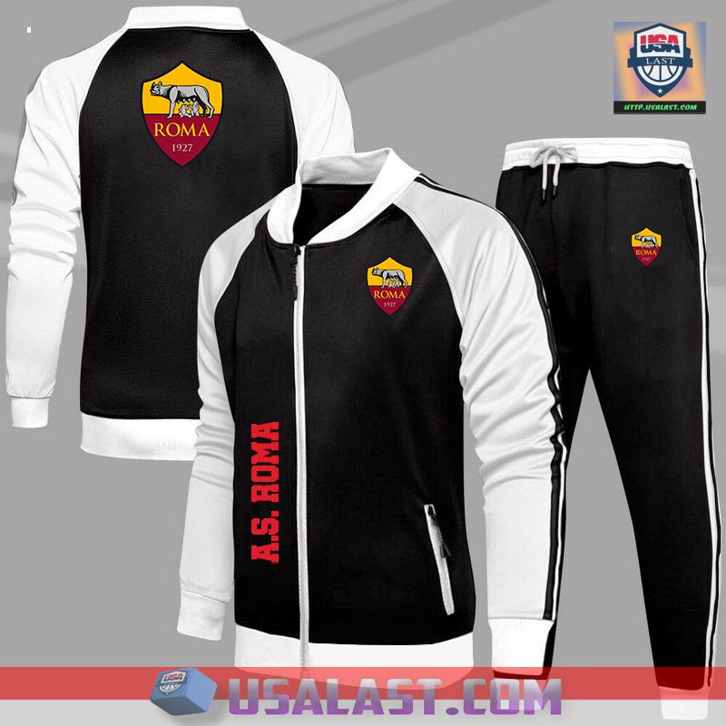Best Gift 2022 AS Roma Sport Tracksuits 2 Piece Set