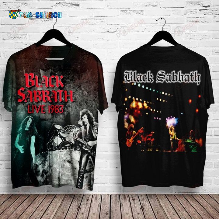 Best Gift Black Sabbath Live 1983 3D All Over Print Shirt