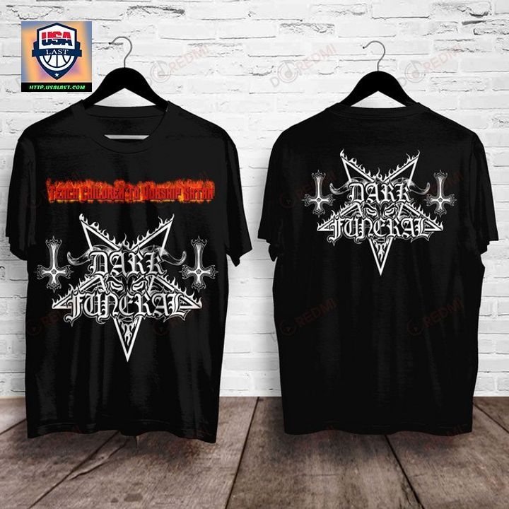 Available Dark Funeral Band Teach Children to Worship Satan 3D Shirt