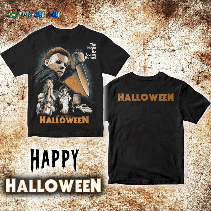 New Happy Halloween Michael Myers The Night He Came Home Shirt