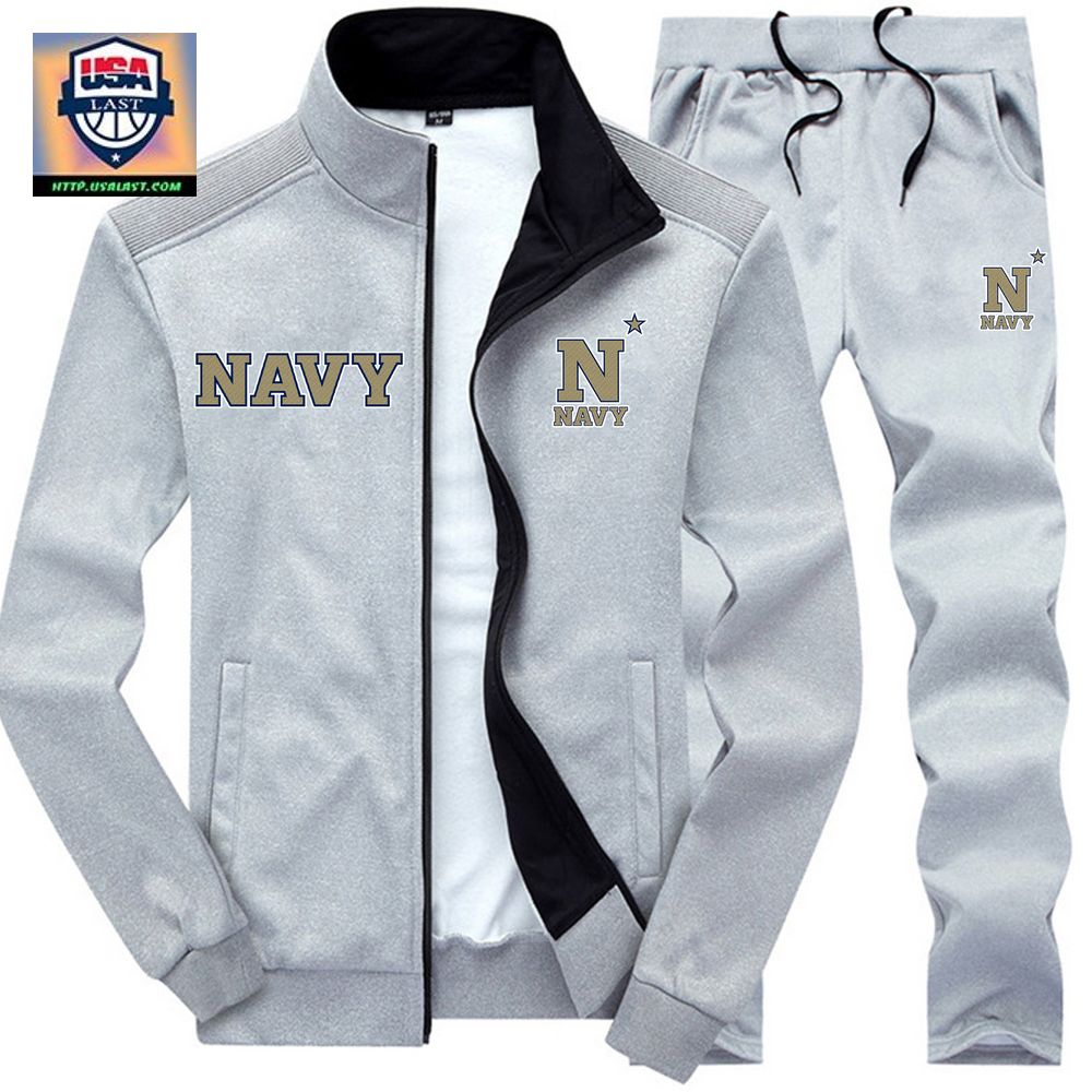 Luxury NCAA Navy Midshipmen 2D Sport Tracksuits
