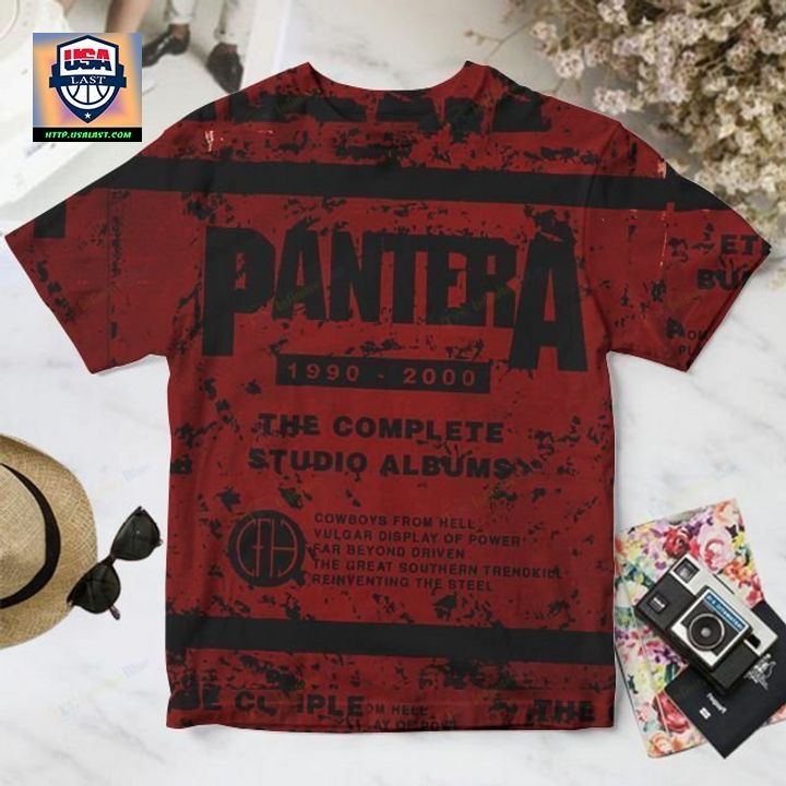 Nice Pantera Band Complete Studio Albums 1990-2000 3D T-Shirt