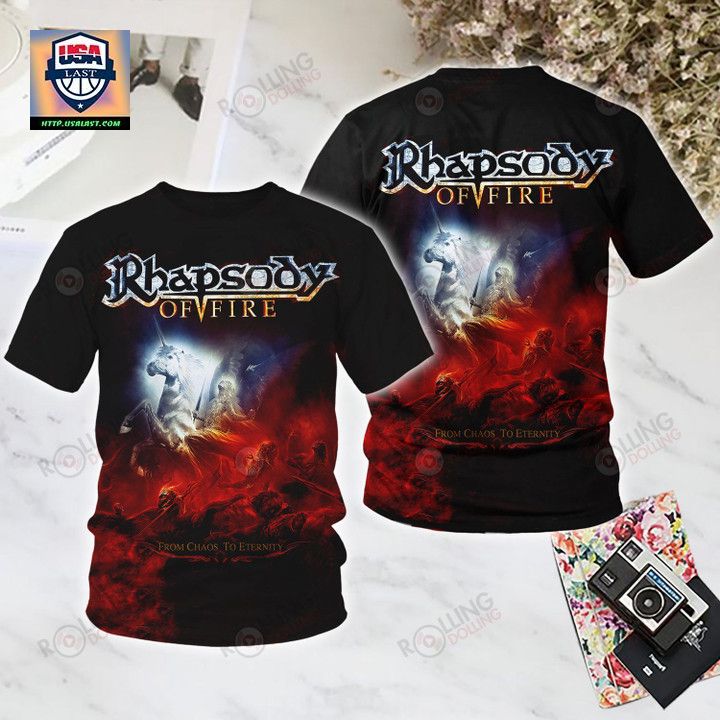 Top Hot Rhapsody of Fire From Chaos to Eternity 3D Shirt