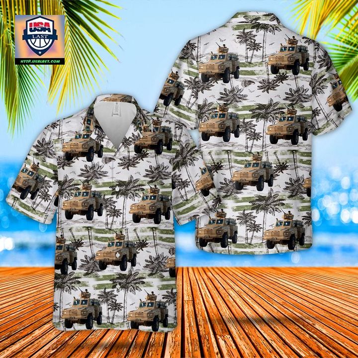 Beautiful US Army RG-31 Mine Protected Armored Personnel Carrier MPAPC Hawaiian Shirt