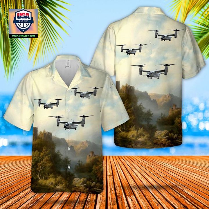 Available US Navy CMV-22B Osprey Hawaiian Shirt