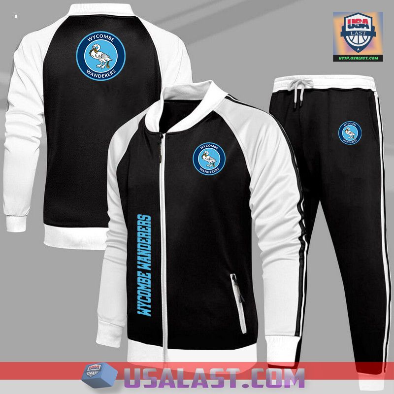 Excellent Wycombe Wanderers F.C Sport Tracksuits 2 Piece Set