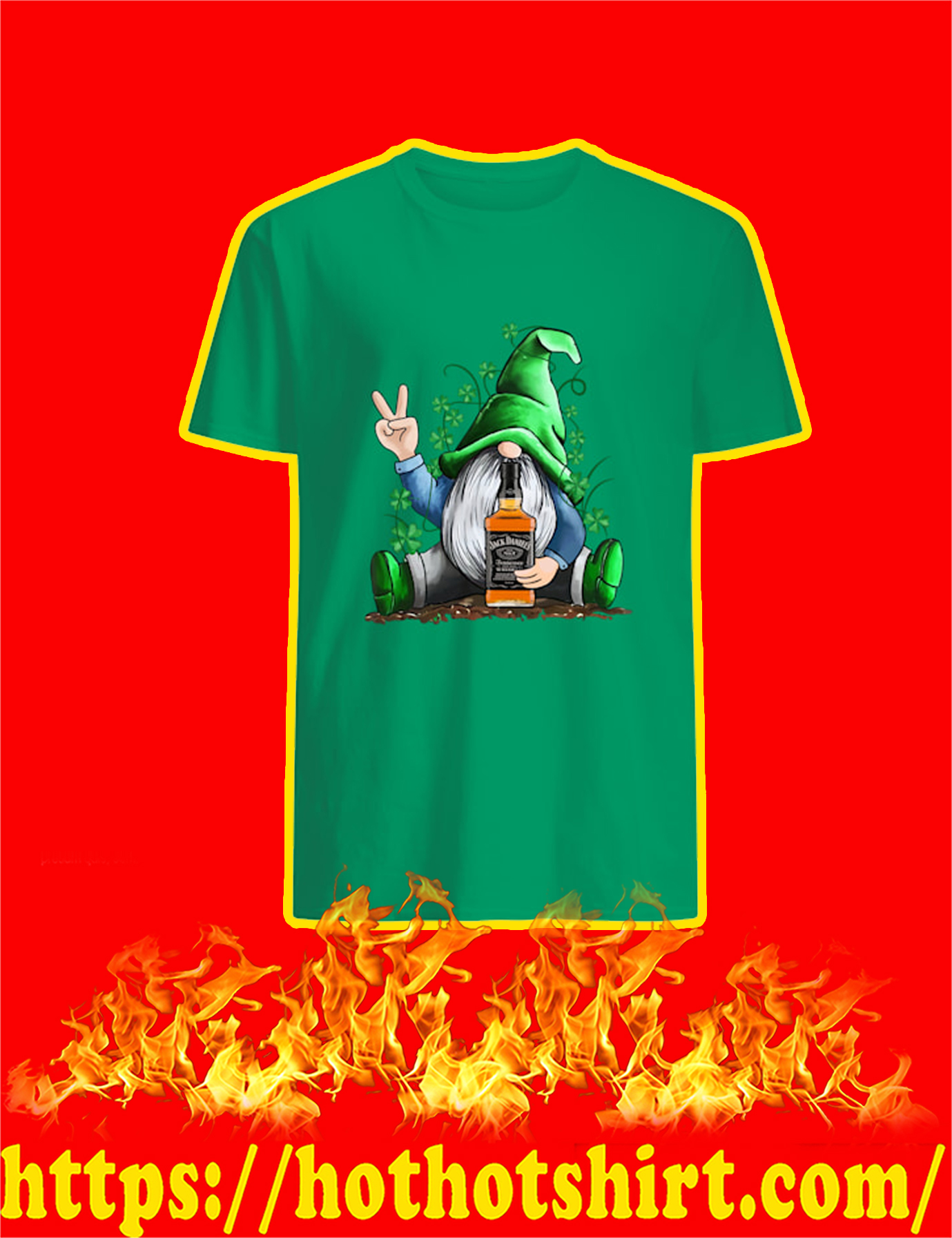 Irish Gnome Hug Jack Daniels St Patrick’s Day Shirt, Sweatshirt And Hoodie