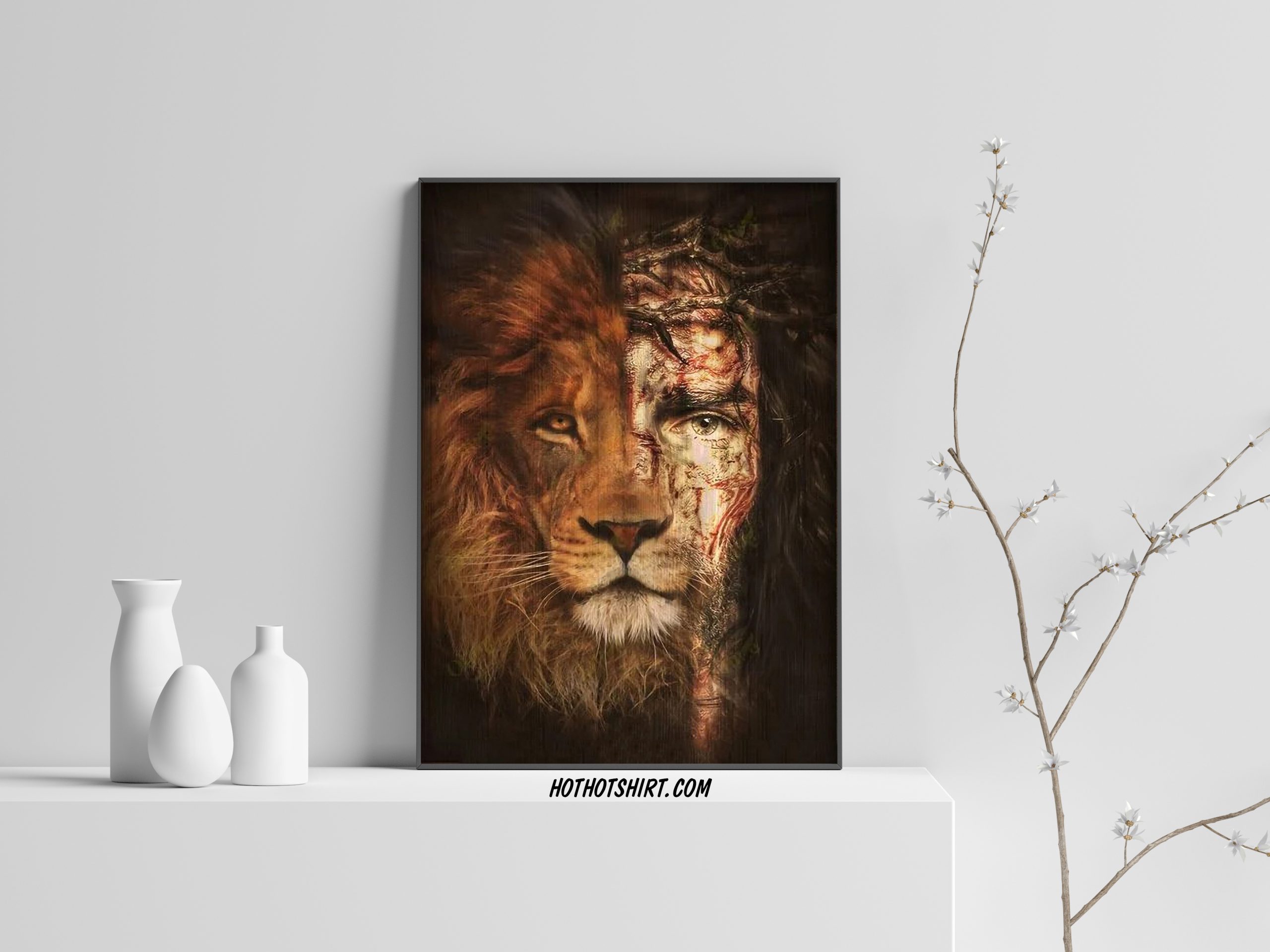 Jesus lion of judah canvas prints