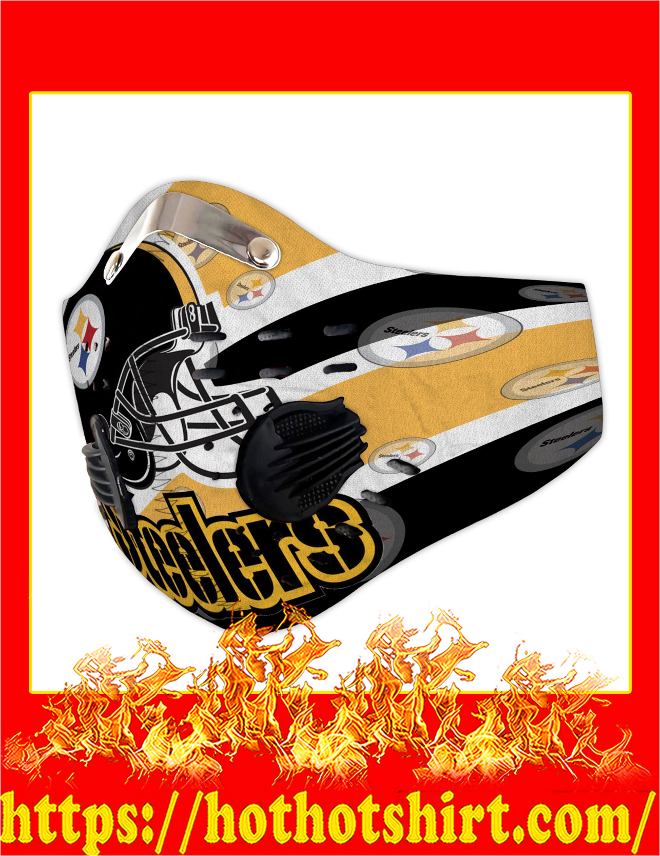 Pittburgh steelers filter face mask