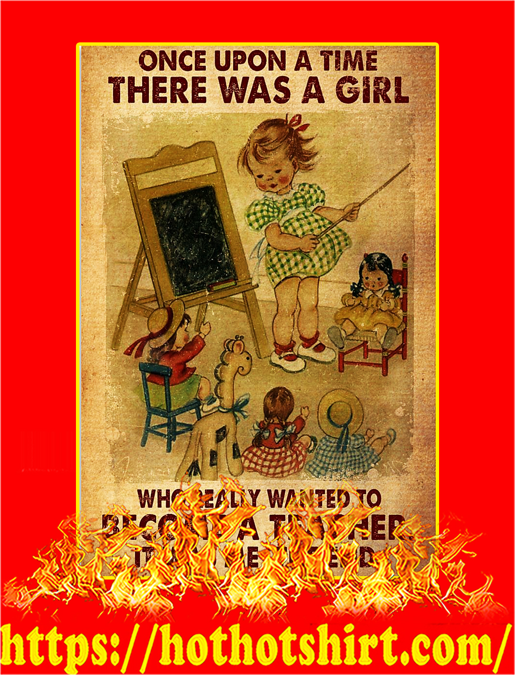 There was a girl who really wanted to teacher poster
