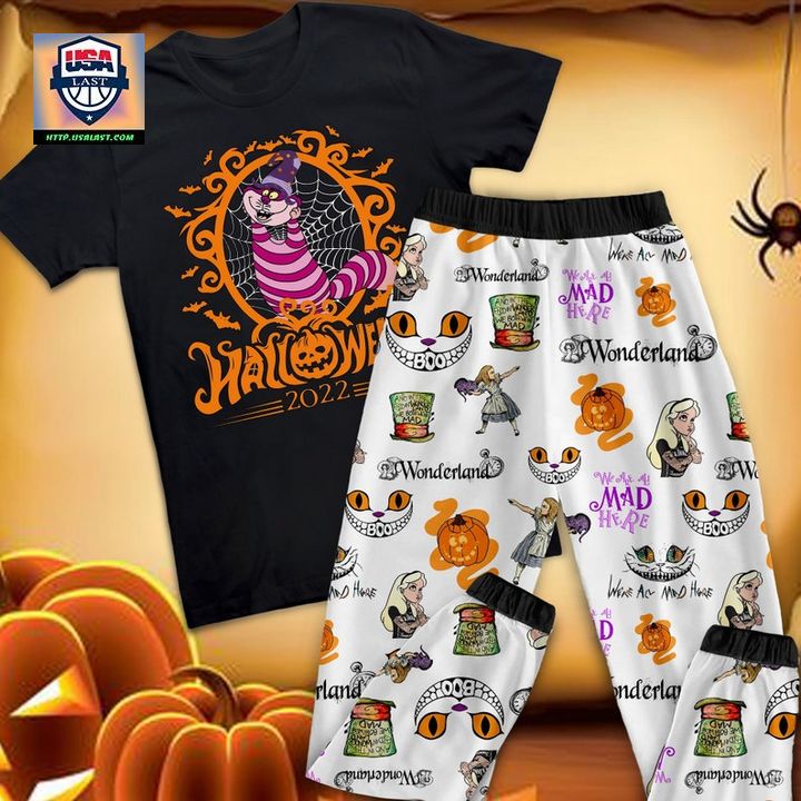 Alice In Wonderland Cheshire Cat Halloween 2022 Pajamas Set