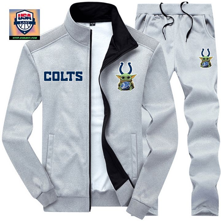 Best Quality Baby Yoda NFL Indianapolis Colts 2D Tracksuits Jacket