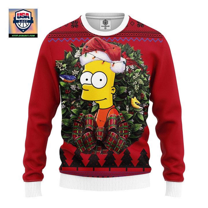 Bart Simpson The Simpson Noel Mc Ugly Christmas Sweater Thanksgiving Gift