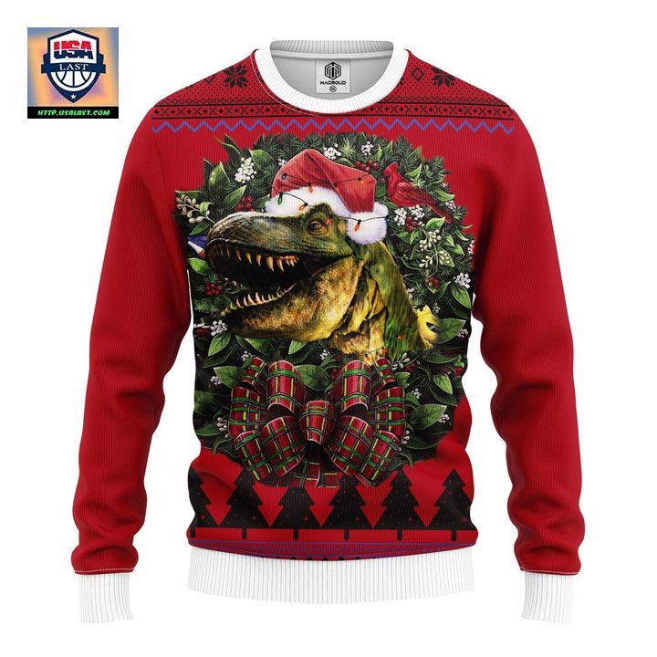 Dinosaur 2 Noel Mc Ugly Christmas Sweater Thanksgiving Gift