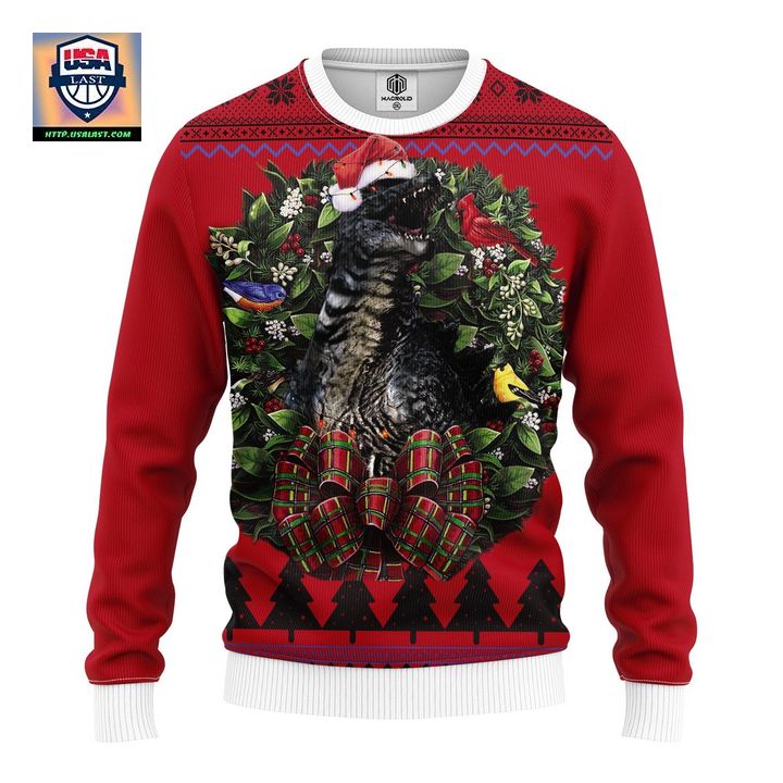 Godzilla King Kong King Noel Mc Ugly Christmas Sweater Thanksgiving Gift
