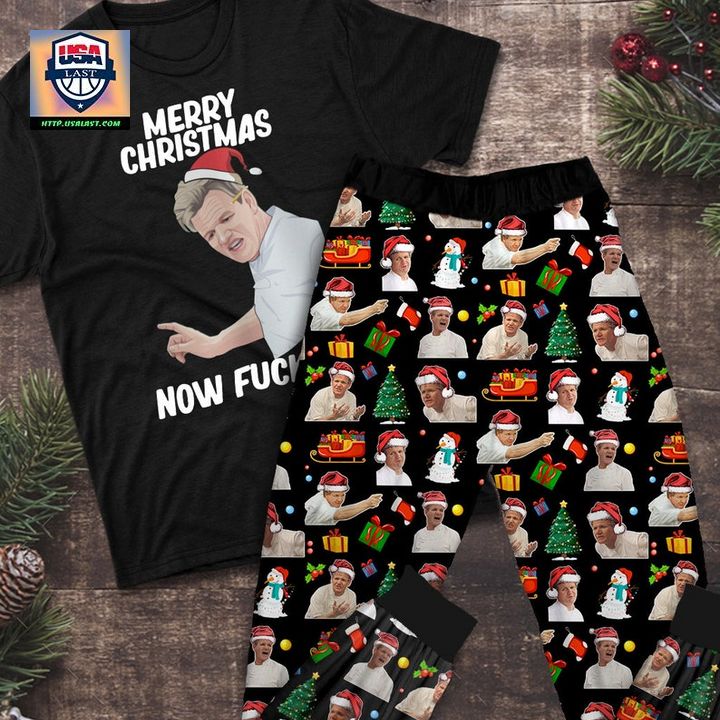 Gordon Ramsay Merry Christmas Now Fuck Pajamas Set