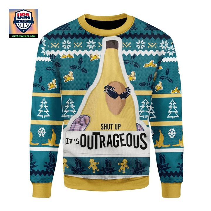 Liam Payne Shut Up It’s Outrageous Ugly Christmas Sweater 2022