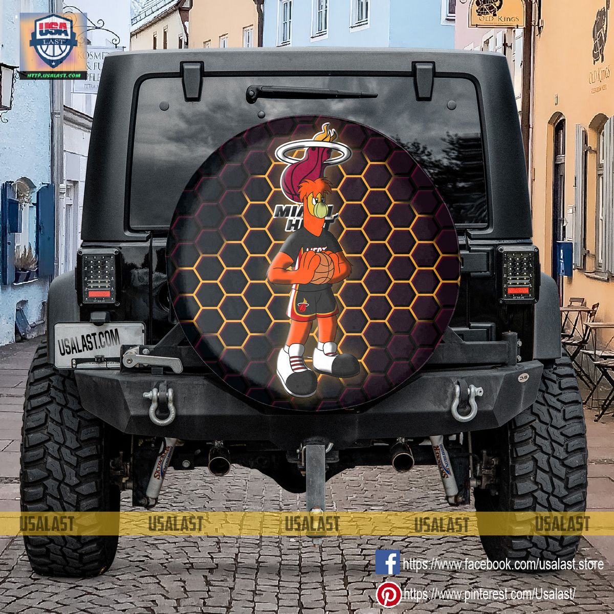 BEST Miami Heat NBA Mascot Spare Tire Cover