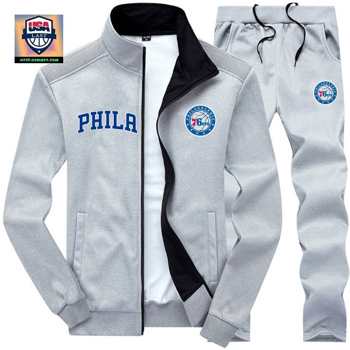 Luxurious NBA Philadelphia 76ers 2D Tracksuits Jacket