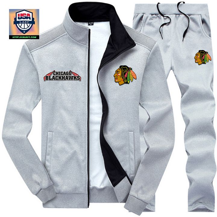 Official NHL Chicago Blackhawks 2D Tracksuits Jacket