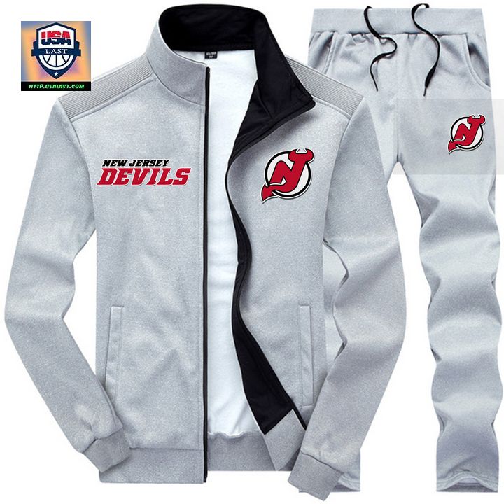 Top Hot NHL New Jersey Devils 2D Tracksuits Jacket