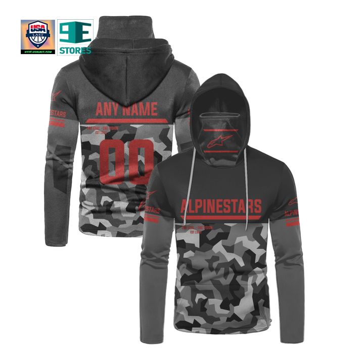 Amazon Personalized Alpinestars Motogp Racing One Goal One Vision Ets 1963 All Over Print 3D Gaiter Hoodie – Gray