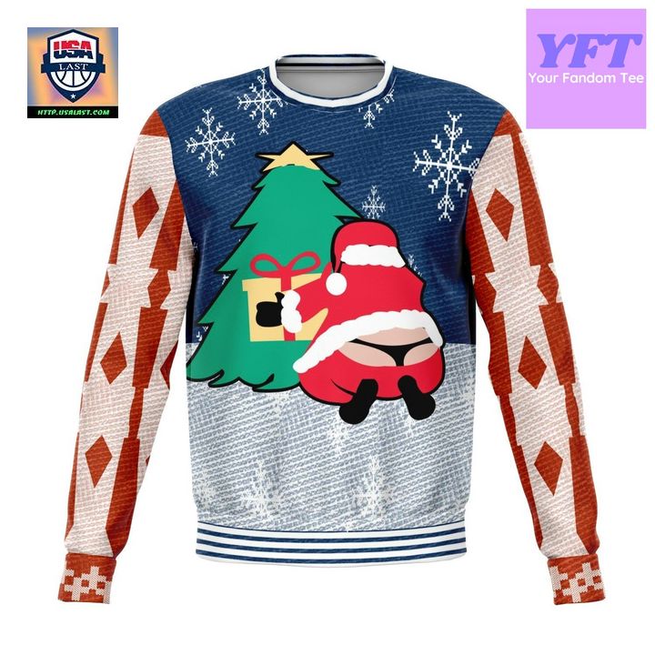 Louis Vuitton Red 3D Ugly Sweater - USALast