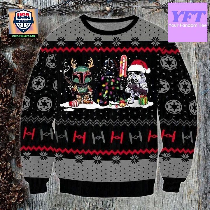 Star Wars Chibi Xmas 3d Ugly Christmas Sweater