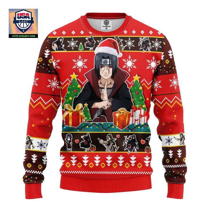 New Taobao Uchiha Itachi Naruto 2 Ugly Christmas Sweater Amazing Gift Idea Xmas Jumper