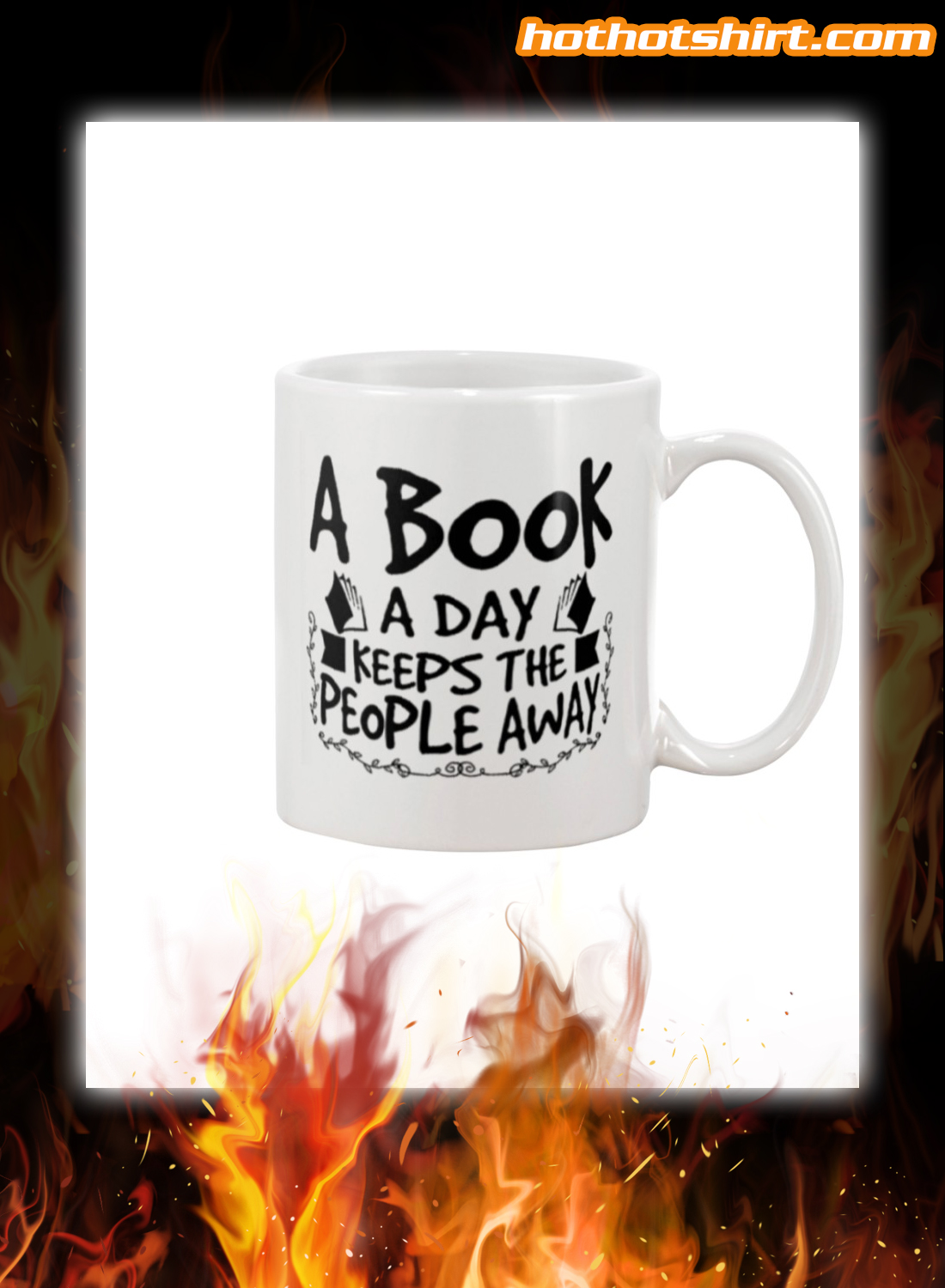 A Book A Day Keeps The People Away Color Mug