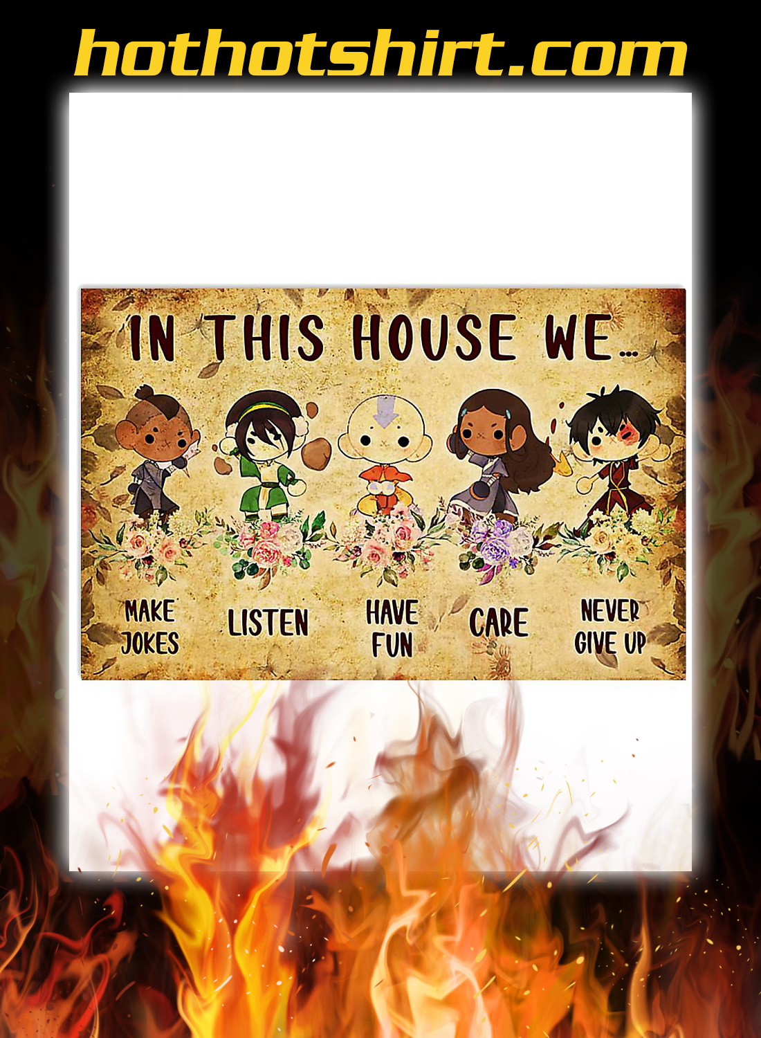In this house we the last airbender poster