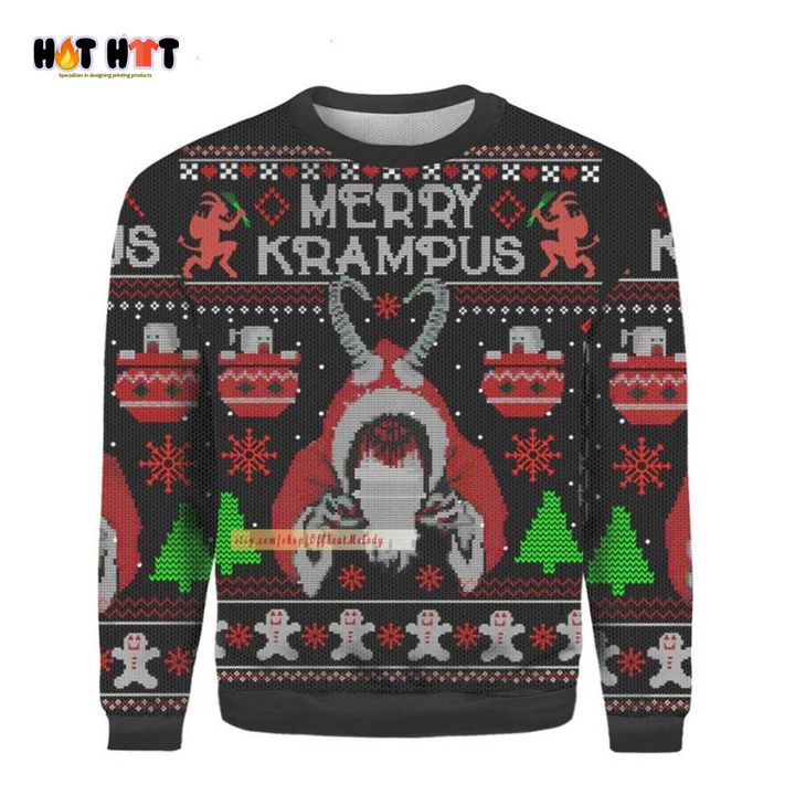 Fabulous Merry Krampus Ugly Christmas Sweater