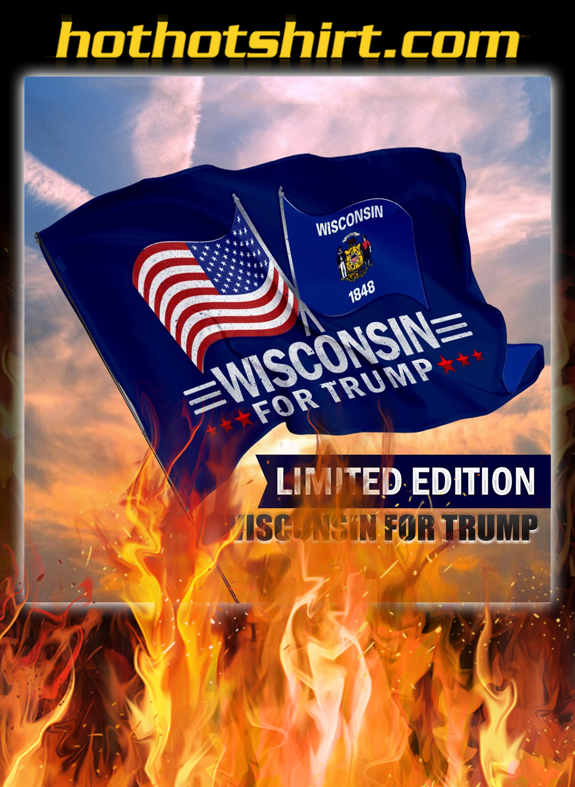 Wisconsin For Trump Flag