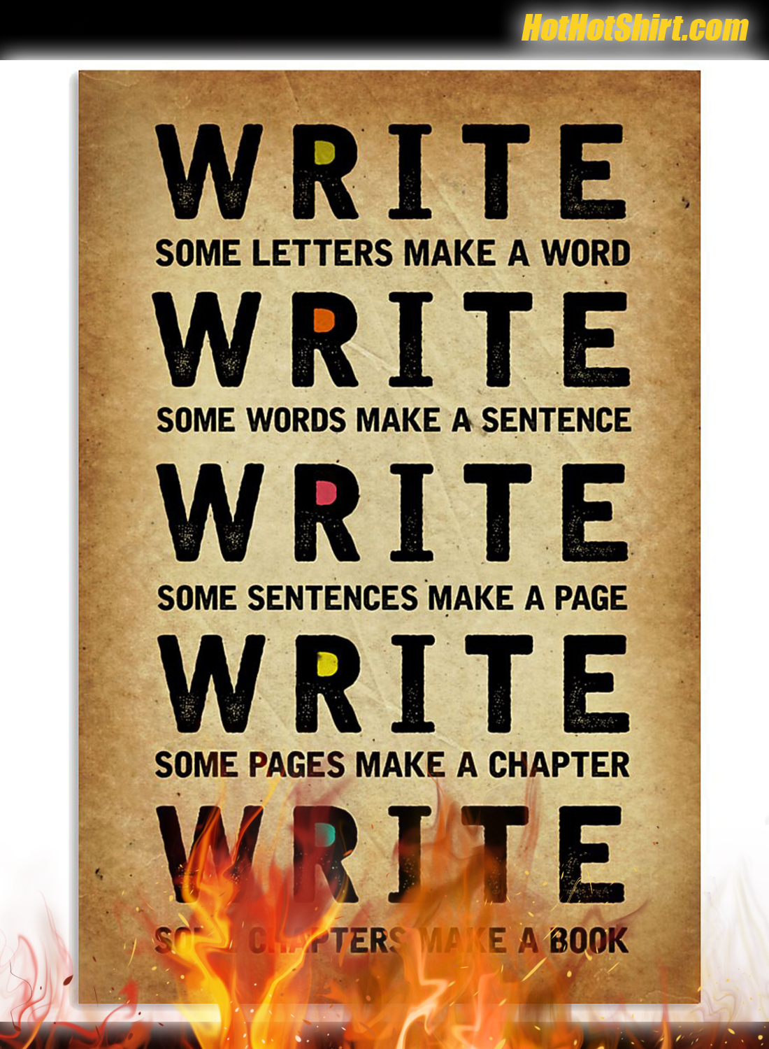 Write Some Letters Make A Word Poster