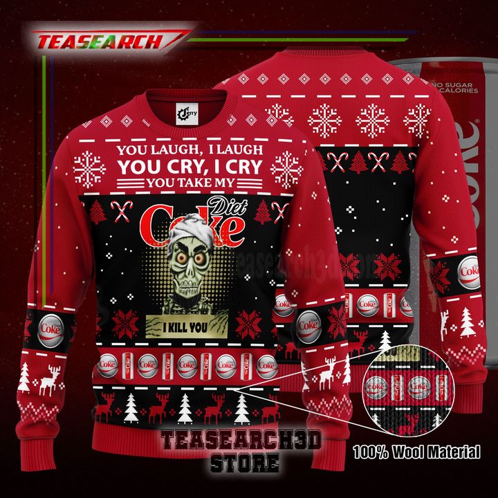 Amazon Achmed You Laugh I Laugh You Cry I Cry You Take My Diet Coke I Kill You Ugly Christmas Sweater Hoodie Zip Hoodie Bomber Jacket