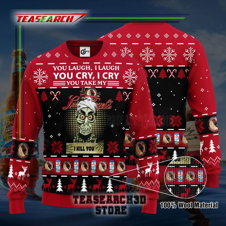 Hot Trend Achmed You Laugh I Laugh You Cry I Cry You Take My Leinenkugel’s I Kill You Ugly Christmas Sweater Hoodie Zip Hoodie Bomber Jacket