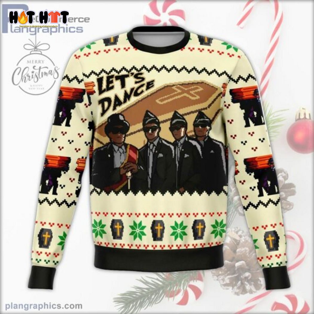 African Funeral Let’s Dance Ugly Christmas Sweater
