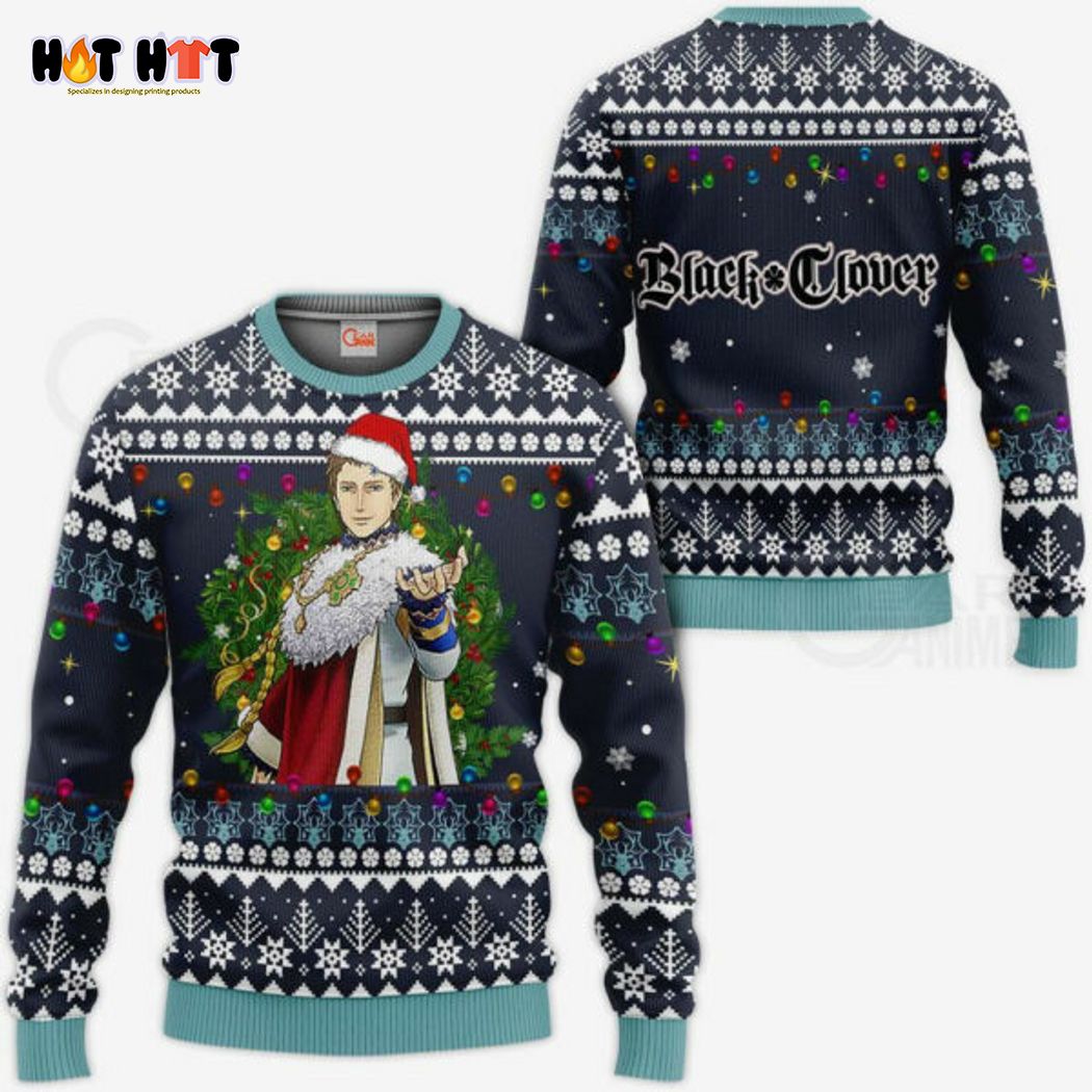 Black Clover Julius Novachrono Christmas Circle Ugly Christmas Sweater