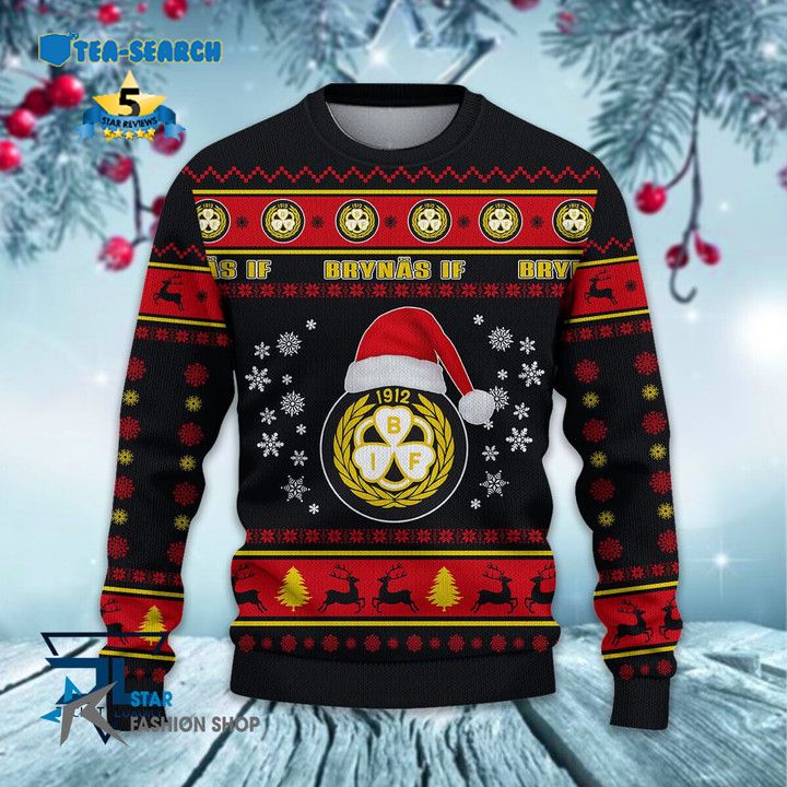 Rare Brynas IF Santa Hat Ugly Christmas Sweater Jul Tröja