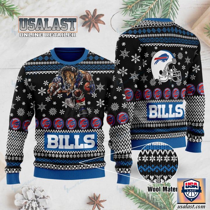 (Available) Buffalo Bills Mascot Ugly Christmas Sweater