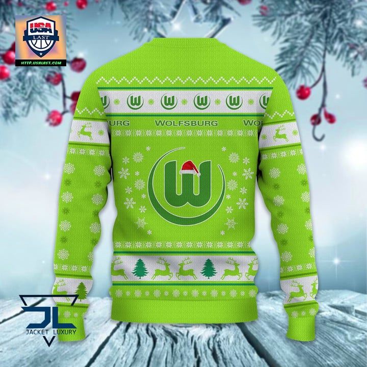 New Bundesliga VfL Wolfsburg Ugly Sweater For Men Women And Kid