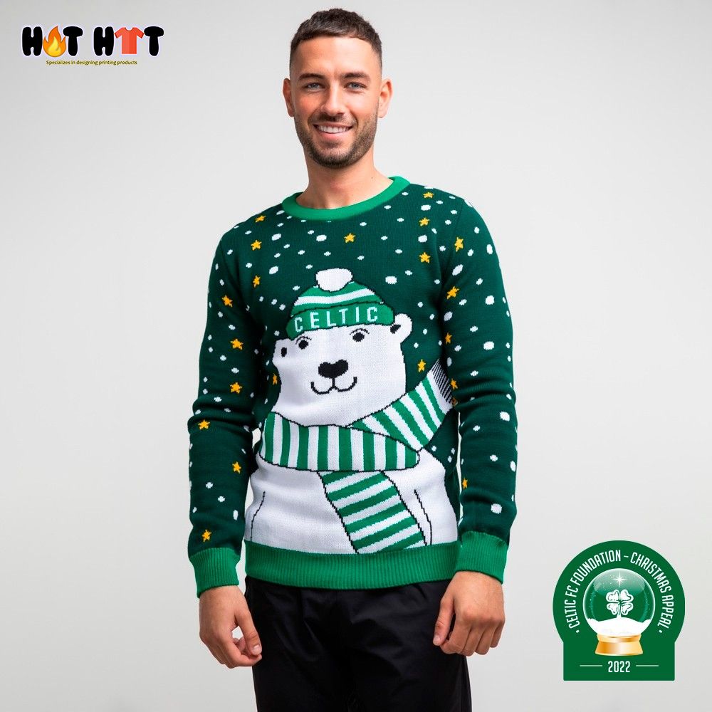Celtic FC Bear Christmas Jumper