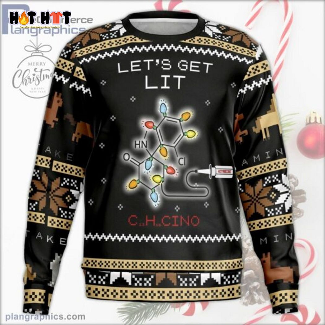 Christmas sweater hot sale get lit