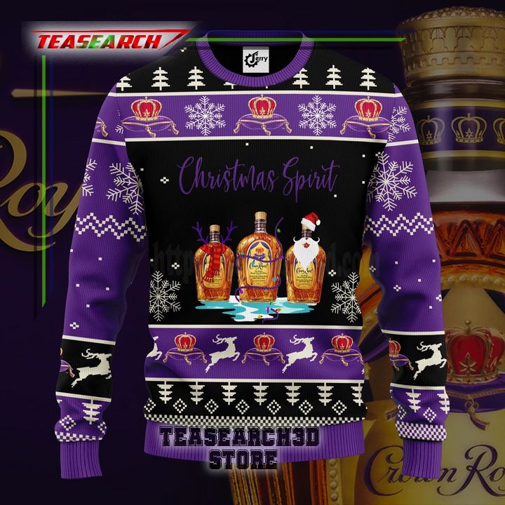 Amazing Crown Royal Christmas Spirit Ugly Christmas Sweater