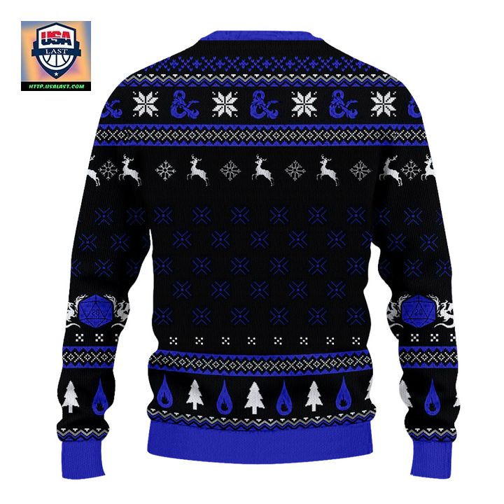 Beautiful D&D Dungeons & Dragons Conjuration Ugly Christmas Sweater