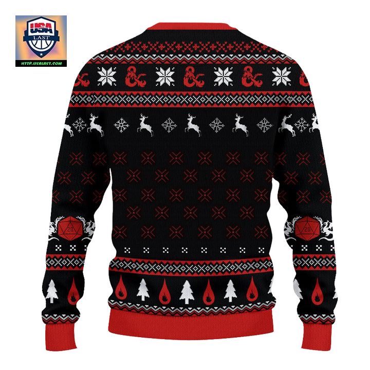 Available DND Dungeons & Dragons Barbarian Class Ugly Christmas Sweater