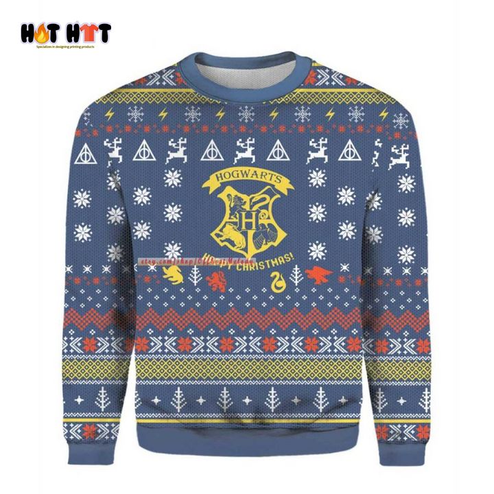 Amazing Harry Potter Hogwarts School Happy Christmas Ugly Sweater