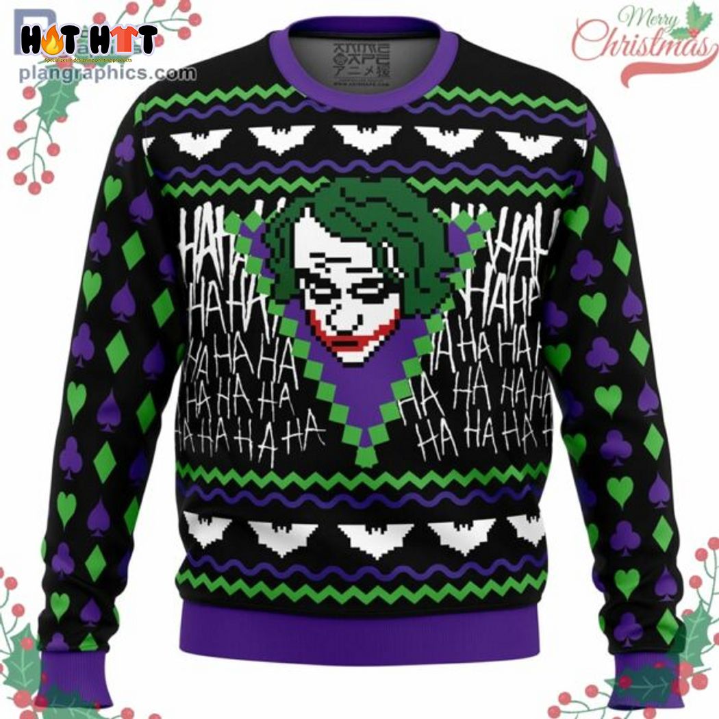 Joker Ha Ha Batman Symbol Ugly Christmas Sweater